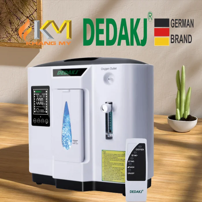 Máy Tạo Oxy Y Tế Tại Nhà Cho Người Bệnh DEDAKJ 7 Lít DE-1A - ảnh 3