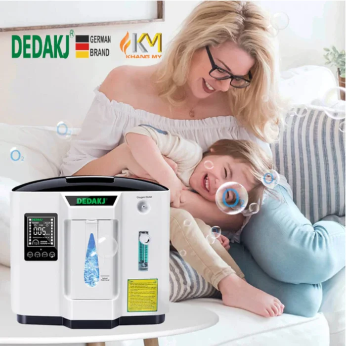 Máy Tạo Oxy Y Tế Tại Nhà Cho Người Bệnh DEDAKJ 7 Lít DE-1A - ảnh 6
